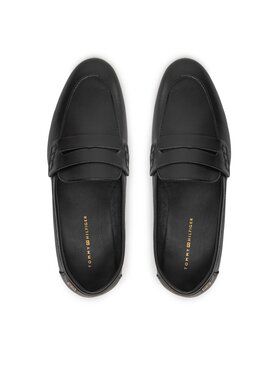 Tommy Hilfiger Loaferke Essential Leather Loafer FW0FW07769 Črna