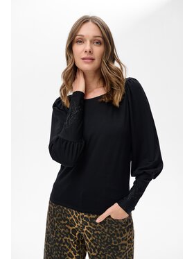 blue shadow blue shadow Bluzka Miro Czarny Regular Fit