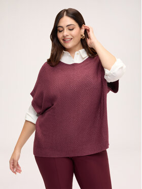 Fiorella Rubino Fiorella Rubino Sweter M392E002449N036 Bordowy Regular Fit