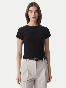 Tommy Hilfiger Tommy Hilfiger Тишърт WW0WW48702 Черен Slim Fit