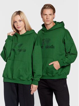 2005 2005 Mikina Unisex Hot Dads Zelená Relaxed Fit