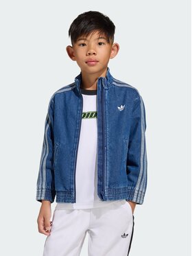 adidas adidas Kurtka jeansowa 162710 Niebieski jasny Loose Fit