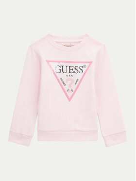 Guess Guess Bluză K4YQ10 KA6R3 Roz Regular Fit