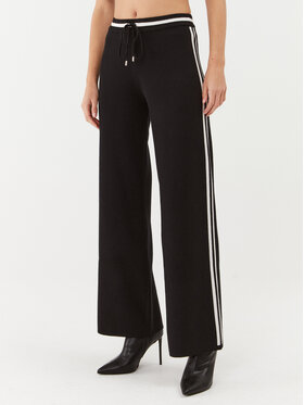 Liu Jo Sport Liu Jo Sport Pletene hlače TF3219 MA63M Črna Relaxed Fit