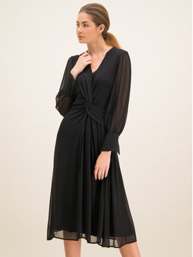 Laurèl Laurèl Коктейлна рокля 11004 Черен Regular Fit