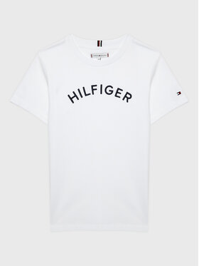 Tommy Hilfiger Tommy Hilfiger Тишърт Arched KS0KS00401 D Бял Regular Fit