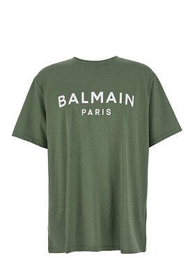 Balmain Balmain T-Shirt EH1EG Πράσινο Regular Fit