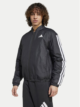 adidas adidas Μπόμπερ μπουφάν Essentials 3-Stripes JD1294 Μαύρο Loose Fit