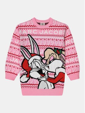 The Marc Jacobs The Marc Jacobs Sukienka dzianinowa LOONEY TUNES W12454 Różowy Regular Fit