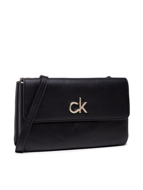 Calvin Klein Calvin Klein Handtasche Re-Lock Ew Dbl Comb Xbody W/Flap K60K608177 Schwarz