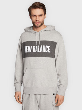 New Balance New Balance Džemperis MT23900 Pilka Relaxed Fit