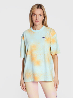 adidas adidas T-Shirt Allover Print HL6598 Oranžová Loose Fit