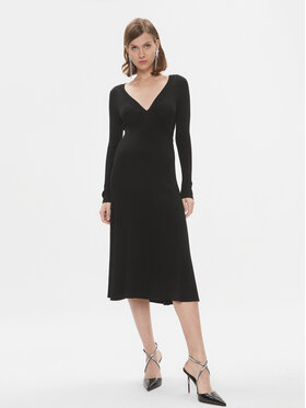 Pinko Pinko Strickkleid Coccodrillo 102023 A18P Schwarz Regular Fit