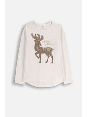 Coccodrillo Coccodrillo T-Shirt ZC5143105MER-003 Écru Regular Fit