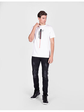 Les Hommes Les Hommes T-Shirt LJT201 700P | Vertical Line Λευκό Regular Fit
