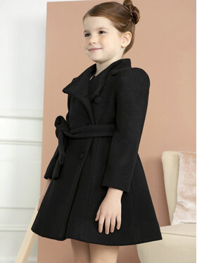 Abel & Lula Abel & Lula Palton de lână 5.868 Negru Regular Fit