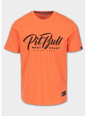 PITBULL PITBULL T-Shirt Koszulka męska EL JEFFE L Pomarańczowy Regular Fit