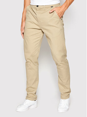 Hurley Medžiaginės kelnės Worker Icon MPT0000990 Smėlio Slim Fit
