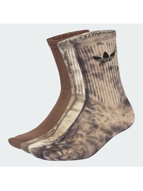 adidas adidas Skarpety długie Tie Dye Crew Socks 3 Pairs Czarny