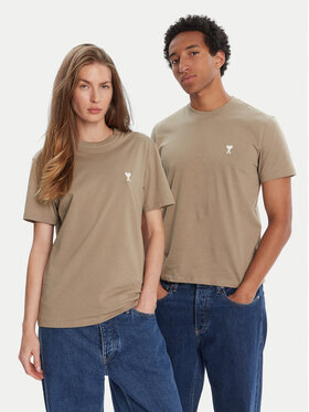 AMI PARIS AMI PARIS Póló HTS060.724 Khaki Regular Fit