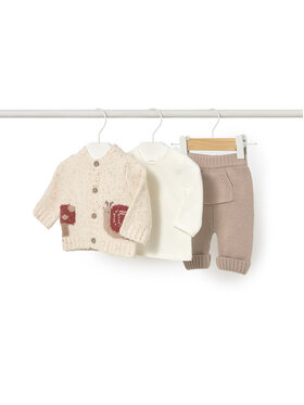 Mayoral Mayoral Compleu copii 2571 Écru Regular Fit