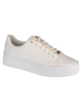 Calvin Klein Calvin Klein Sneakersy Calvin Klein Flatform Lace Up Biały