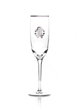 L’Objet L’Objet Kieliszek Monogramma Platin Przezroczysty
