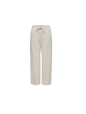ONLY ONLY Pantaloni da donna onlsiesta pull up linen Beige Regular Fit