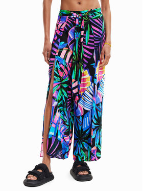 Desigual Desigual Hlače iz tkanine 23SWMW08 Pisana Regular Fit