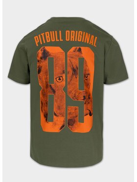 PITBULL PITBULL T-Shirt EIGHTY NINE DOG Zielony Regular Fit