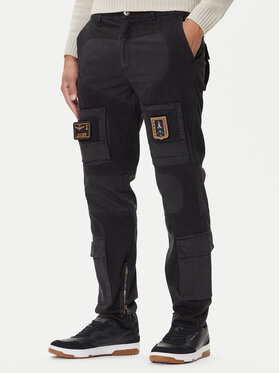 Aeronautica Militare Aeronautica Militare Pantaloni din material 252PA1664UCT04241 Negru Regular Fit