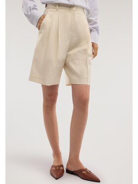 Trussardi Trussardi Szorty materiałowe P268A002348N002 Kremowy Regular Fit