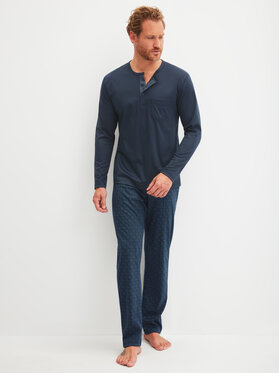 Calida Calida Piżama 45480 Granatowy Regular Fit