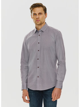 Pako Lorente Pako Lorente Koszula P24SF-1X-024 Bordowy Slim Fit