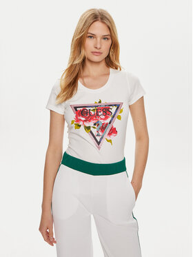 Guess Guess Póló W4YI71 J1314 Fehér Regular Fit