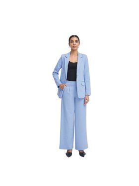 ICHI ICHI Spodnie garniturowe Pantalone ihkate sus long wide pa2 Niebieski Comfortable Fit