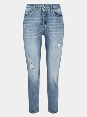 Please Please Дънки P66MBQ2WY8 Тъмносин Cropped Fit