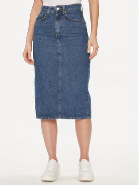 Gonna lunga jeans benetton top