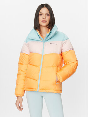 Columbia Columbia Zimní bunda Puffect™ Color Blocked Jacket Oranžová Regular Fit