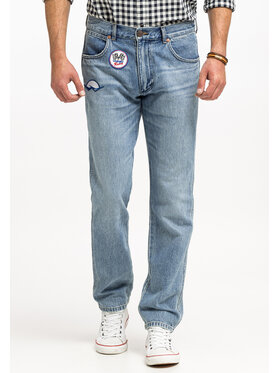 Wrangler Wrangler Jeansy GREENSBORO Niebieski Straight Fit