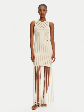 Patrizia Pepe Patrizia Pepe Трикотажна сукня 2A2916/K260-B823 Бежевий Regular Fit