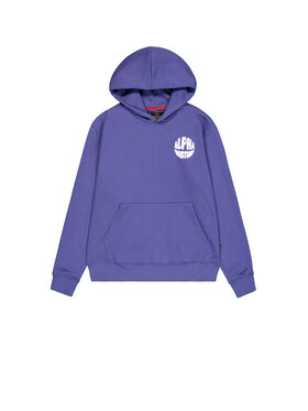Alpha Industries Alpha Industries Bluza Logo Back Print Hoodie Fioletowy Regular Fit