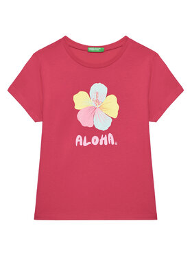 United Colors Of Benetton United Colors Of Benetton T-shirt 3I1XG10JJ Ružičasta Regular Fit