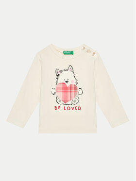 United Colors Of Benetton United Colors Of Benetton Bluse 3P4ZG10FV Écru Regular Fit