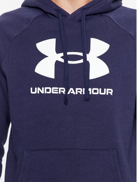 Under Armour Majica Dugih Rukava Ua Rival Fleece Logo Hd 1379758 Tamnoplava Loose Fit