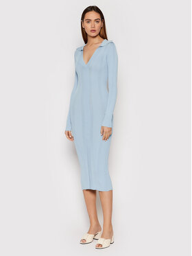 Remain Remain Trikotažinė suknelė Joy RM910 Mėlyna Slim Fit