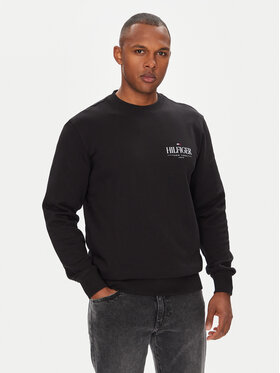 Tommy Hilfiger Tommy Hilfiger Sweatshirt Stacked MW0MW39376 Schwarz Regular Fit
