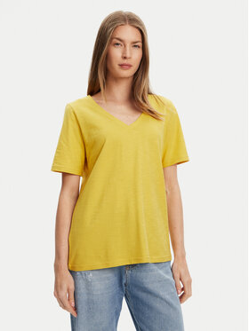 United Colors Of Benetton United Colors Of Benetton T-krekls 3BVXD400H Dzeltens Relaxed Fit