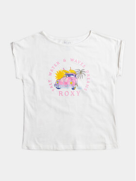 Roxy Roxy T-krekls Trouble Fr Me A Tees ERGZT03994 Balts Regular Fit