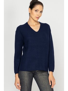 Deni Cler Milano Deni Cler Milano Sweter T-DC-S465-D5-85-58-1 Granatowy Regular Fit